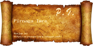 Pirnaga Imre névjegykártya