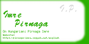 imre pirnaga business card